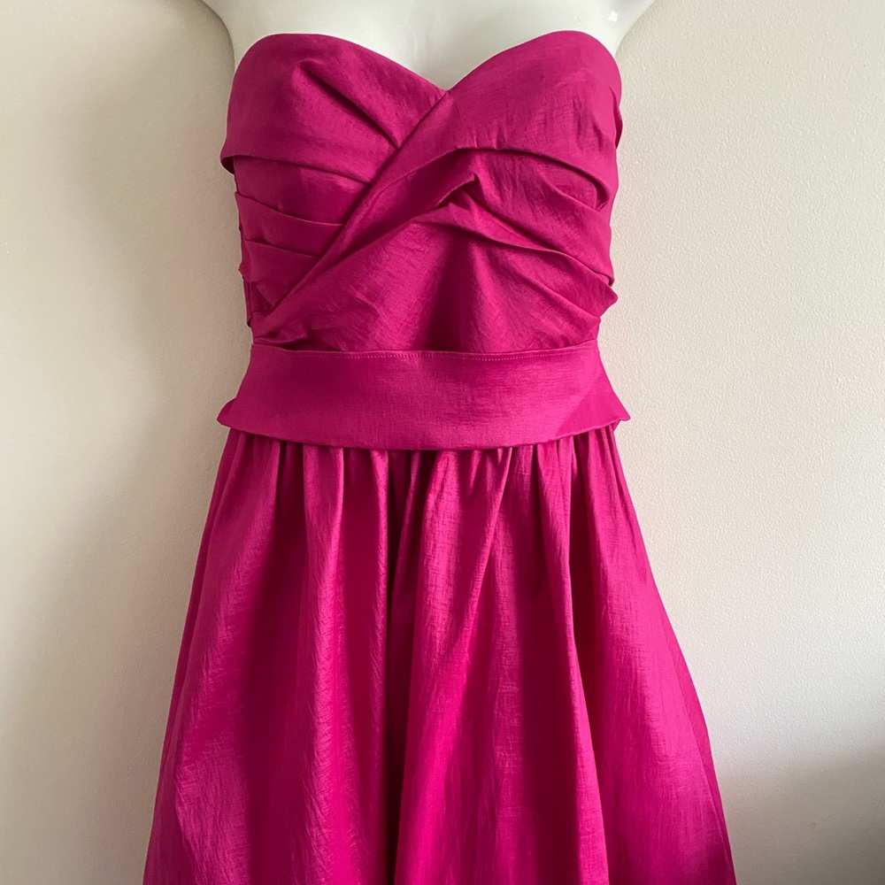 Calvin Klein Strapless Fuchsia Party Dress